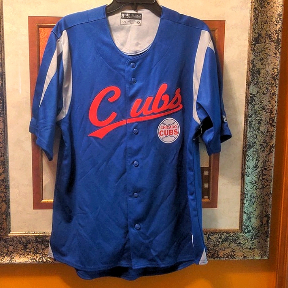 TRUE FAN MEN'S CHICAGO CUB REPLICA TEAM JERSEY